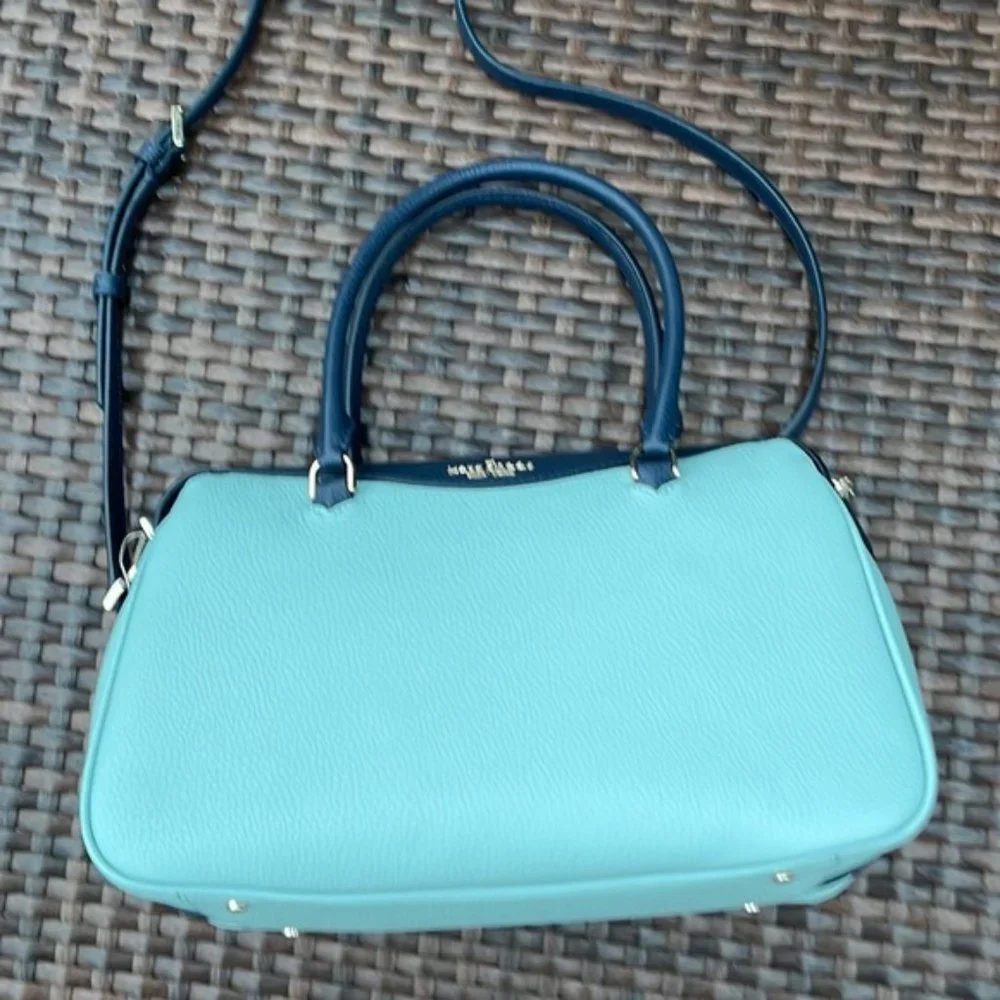 Kate Spade Colorblock Pebbled Leather Mimi Satchel Aphrodite - Picture 10 of 16